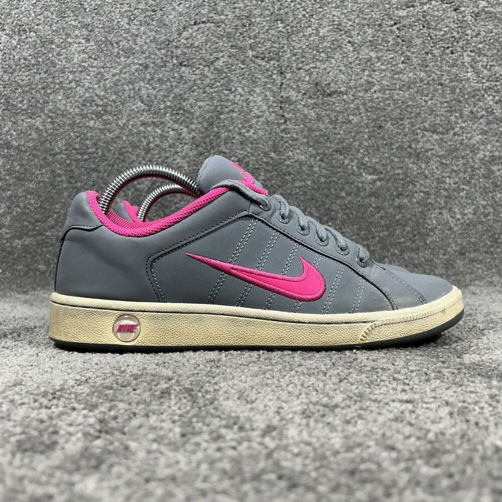Nike Court Traditions II 635425-060 Women's Size 10 Gray Pink Basketball Shoes